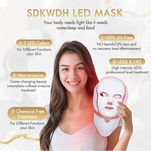 NIB LED Light therapy  Skincare Mask with 7 Light Colors